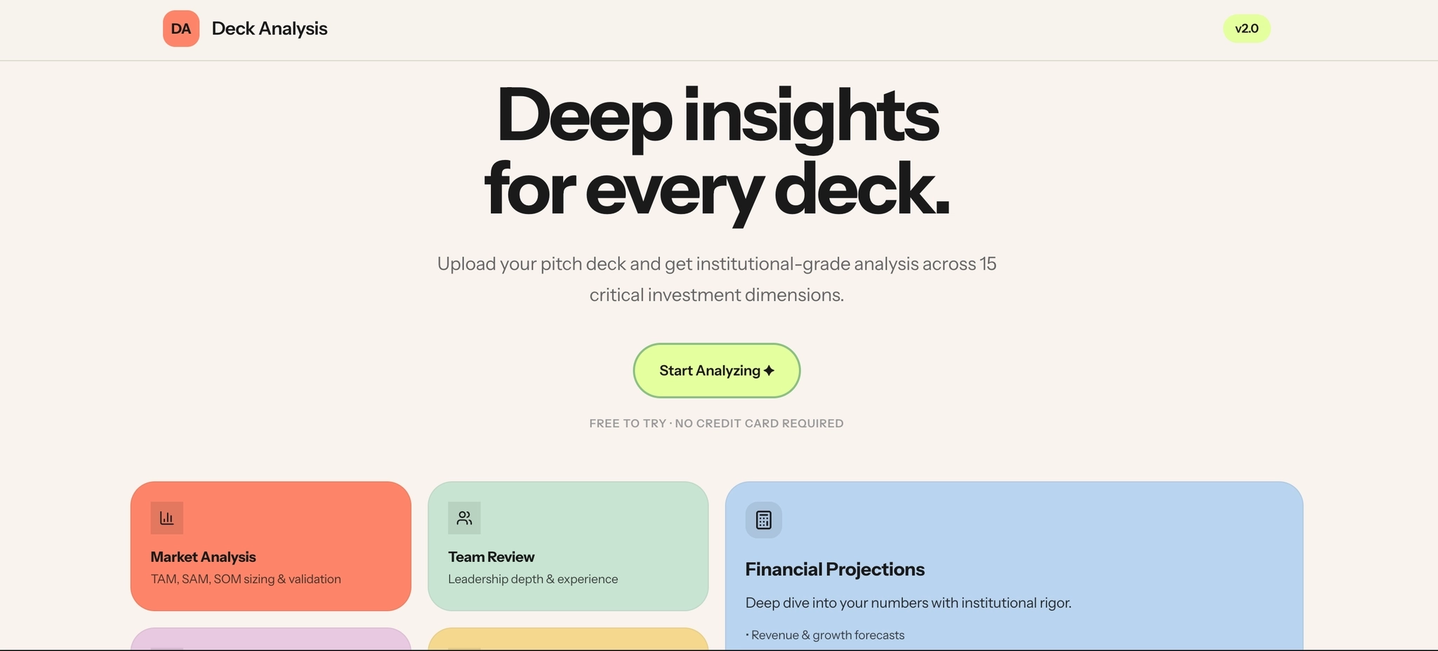 Deck Analysis